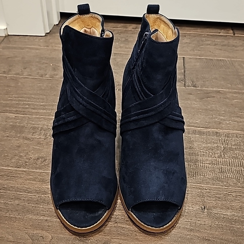 Journee Sabeena Collection Navy Boots sz 9 - Picture 6 of 7
